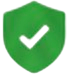 Imagem de escudo com um check no meio