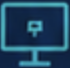 ícone de um monitor com um pin dentro